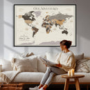 World Map Wall Art Print