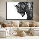 Black and White Grizzly 399 Bear Canvas Print Wall Art | by MyGreatCanvas | Canvas Wall Art Prints | Photo Prints & Wall Decor