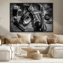 Old Pair of Mens Skates Wall Art Canvas, Men Skates Wall Art by MyGreatCanvas | Canvas Wall Art Prints | Photo Prints & Wall Decor