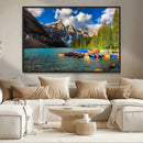 Moraine Lake 3-Panel Wall Art, Majestic Mountain and Lake by MyGreatCanvas | Canvas Wall Art Prints | Photo Prints & Wall Decor