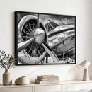 Vintage Antique Airplane Wall Art Canvas Print