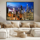 Los Angeles Night Wall Art Canvas Print