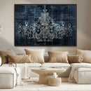 Dark Chandelier Wall Art Canvas Print by MyGreatCanvas | Canvas Wall Art Prints | Photo Prints & Wall Decor