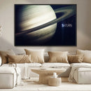 Framed Saturn Wall Art Canvas Print