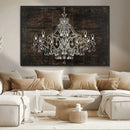 Rustic Chandelier Canvas Print by MyGreatCanvas | Canvas Wall Art Prints | Photo Prints & Wall Decor