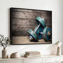 Dambell and Sport Wall Art Canvas Print