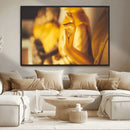 Gold Buddha Statue Hands Wall Art Canvas Print by MyGreatCanvas | Canvas Wall Art Prints | Photo Prints & Wall Decor