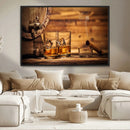 Rustic Whiskey and Barrel Canvas Print by MyGreatCanvas | Canvas Wall Art Prints | Photo Prints & Wall Decor