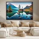 Crystal Clear Lake Wall Art | Mountains Wall Art Canvas | 3 by MyGreatCanvas | Canvas Wall Art Prints | Photo Prints & Wall Decor