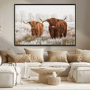 Longhorn Cattle Wall Art Canvas Print, Framed Farmhouse by MyGreatCanvas | Canvas Wall Art Prints | Photo Prints & Wall Decor