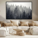 Misty Forest Canvas Wall Art – Monochrome Triptych Pine Tree by MyGreatCanvas | Canvas Wall Art Prints | Photo Prints & Wall Decor