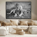 King Forest Lion Wall Art Canvas Print – Framed Majestic by MyGreatCanvas | Canvas Wall Art Prints | Photo Prints & Wall Decor