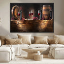 Wine and Barrels Wall Art Canvas Print by MyGreatCanvas | Canvas Wall Art Prints | Photo Prints & Wall Decor