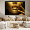 Gold and Women Wall Art Canvas Print by MyGreatCanvas | Canvas Wall Art Prints | Photo Prints & Wall Decor