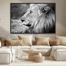 Lion Wall Art Canvas Print – Framed Majestic Wildlife by MyGreatCanvas | Canvas Wall Art Prints | Photo Prints & Wall Decor
