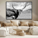 Longhorn Wall Art Canvas Print, Framed Ranch Wall Art Canvas by MyGreatCanvas | Canvas Wall Art Prints | Photo Prints & Wall Decor