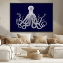 Blue Octopus Wall Art Canvas Print by MyGreatCanvas | Canvas Wall Art Prints | Photo Prints & Wall Decor