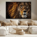 Mighty Lion Wall Art Canvas Print – Majestic Animal Portrait by MyGreatCanvas | Canvas Wall Art Prints | Photo Prints & Wall Decor