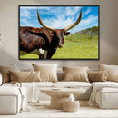 Longhorn and Cow Wall Art, Country Cow Wall Decor Canvas by MyGreatCanvas | Canvas Wall Art Prints | Photo Prints & Wall Decor