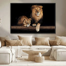 Lion Canvas Wall Art – Majestic Animal Print Artwork for by MyGreatCanvas | Canvas Wall Art Prints | Photo Prints & Wall Decor