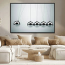 Newton's Cradle Wall Art Canvas Print, Framed Newton Cradle