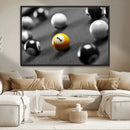 Wall Art Pool Table and Balls Canvas Print by MyGreatCanvas | Canvas Wall Art Prints | Photo Prints & Wall Decor