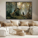 Baby Bears in Forest Wall Art Canvas Print by MyGreatCanvas | Canvas Wall Art Prints | Photo Prints & Wall Decor