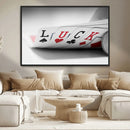 Framed Luck Poker Cards Canvas – Modern Triptych Wall Art,