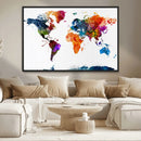 World Map Canvas Print – Detailed Map of the World Wall Art by MyGreatCanvas | Canvas Wall Art Prints | Photo Prints & Wall Decor