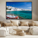Santorini Wall Art Canvas Print