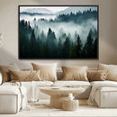 Captivating Misty Forest Wall Art Canvas, Premium Canvas