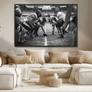 American Football Wall Art Canvas Print Framed Stadium Sport