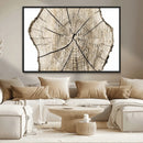 Abstract Wood Tree Ring Wall Art - Ready to Hang Minimalist