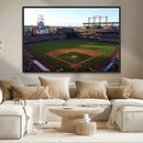 Colorado Rockies Coors Field Wall Art Canvas Print - MLB
