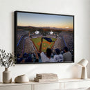 Dodger Stadium Sunset Game Triple Canvas Wall Art - Los