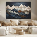 Mountain Wall Art – Modern Geometric Landscape Canvas Print,