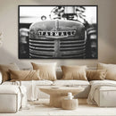 Vintage Farmall Tractor Wall Art Canvas Print, Rustic