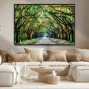 Serene Tree Tunnel Wall Art Canvas Print – Pathway Under by MyGreatCanvas | Canvas Wall Art Prints | Photo Prints & Wall Decor
