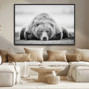 Resting Grizzly Bear Wall Art Canvas Print – Majestic Lazy by MyGreatCanvas | Canvas Wall Art Prints | Photo Prints & Wall Decor