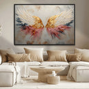 Golden Angel Wings Wall Art Canvas Print – Stunning Abstract by MyGreatCanvas | Canvas Wall Art Prints | Photo Prints & Wall Decor