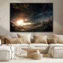 Avengers Planet Wall Art Canvas Print