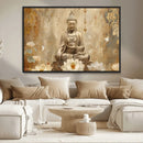 Buddha Wall Art Canvas Print, Buddha Meditation Room Decor,