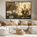 Zen Buddha Wall Art Canvas Print | Peaceful Meditation Decor