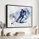 Hockey Player Wall Art Canvas Print - Sports-Inspired
