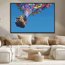 Carl Fredricksen, Up Movie Wall Art, Balloons Wall Art, Air