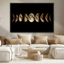 Phases of the Moon Wall Art | Canvas Print for Modern Wall by MyGreatCanvas | Canvas Wall Art Prints | Photo Prints & Wall Decor
