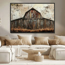 Rustic Barn Wall Art | Farmhouse Wall Decor Canvas Print |