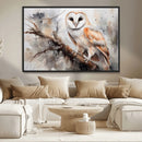 Barn Owl Wall Art | Watercolor Barn Owl Canvas Print | by MyGreatCanvas | Canvas Wall Art Prints | Photo Prints & Wall Decor