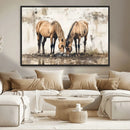 Vintage Horses Wall Art | Ready to Hang and Framed Triptych by MyGreatCanvas | Canvas Wall Art Prints | Photo Prints & Wall Decor