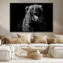 Bear Canvas Print | Wildlife Wall Art for Cabin Decor |